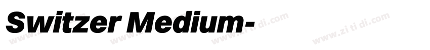 Switzer Medium字体转换
